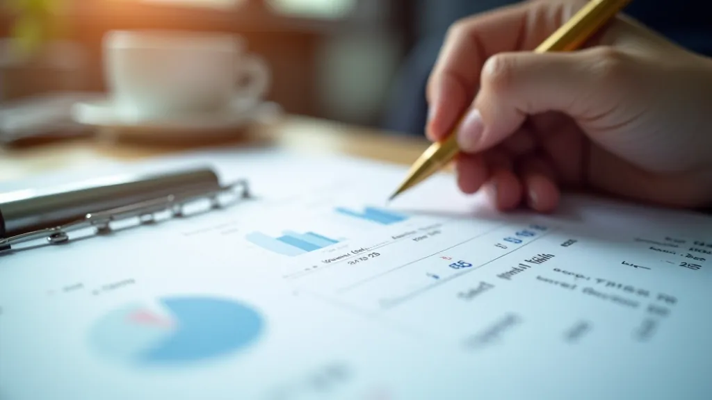 Finanšu diagramma uz birojā, kas parāda ietaupīto naudu dažādos mēnešos